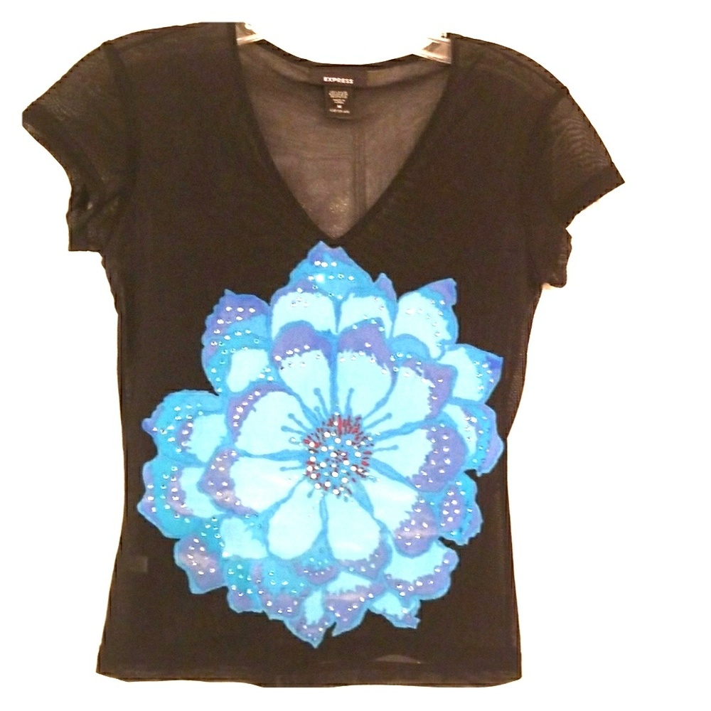 Women's top with rhinestone from Express